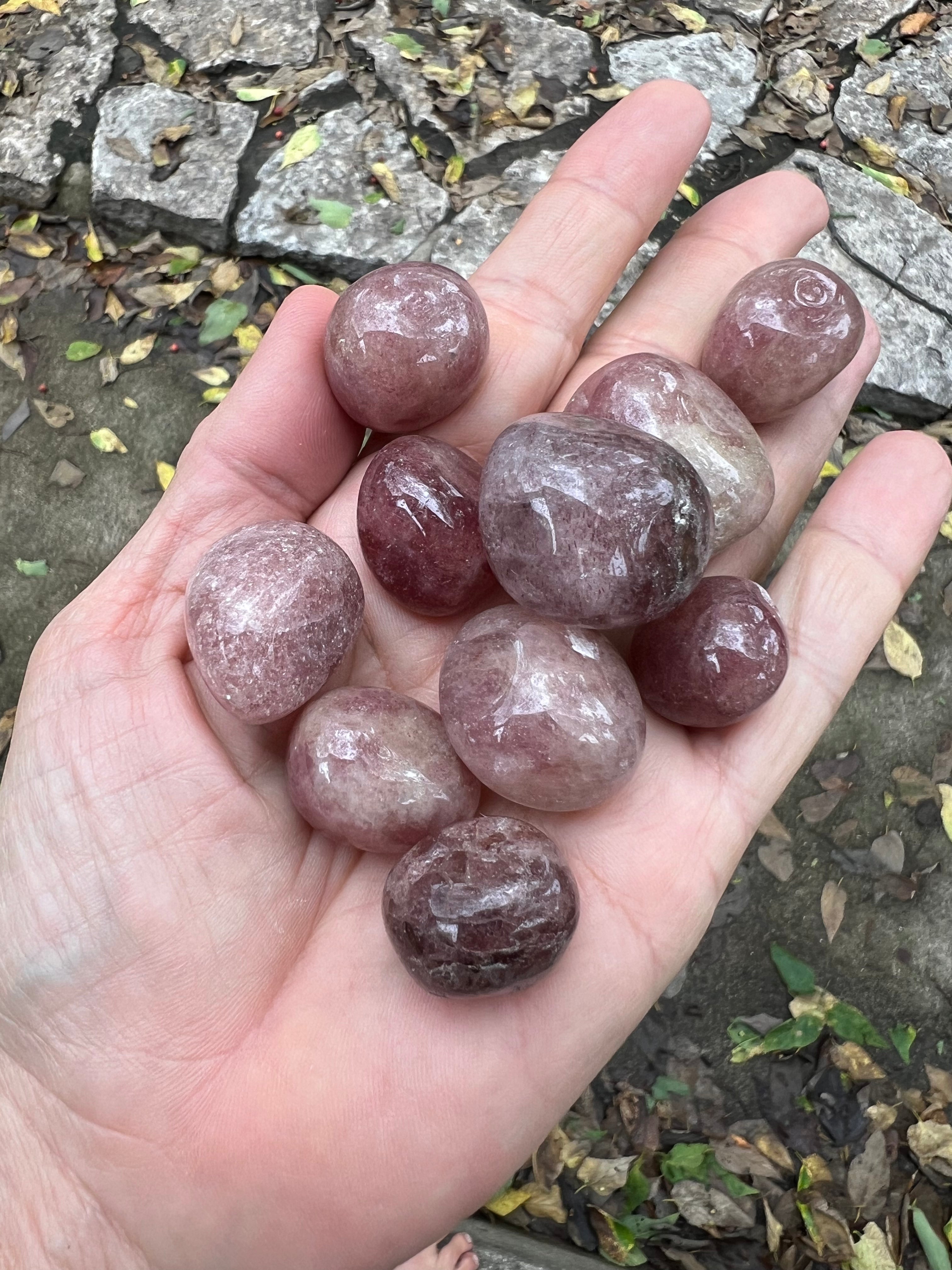 Pale Tumbled Amethyst