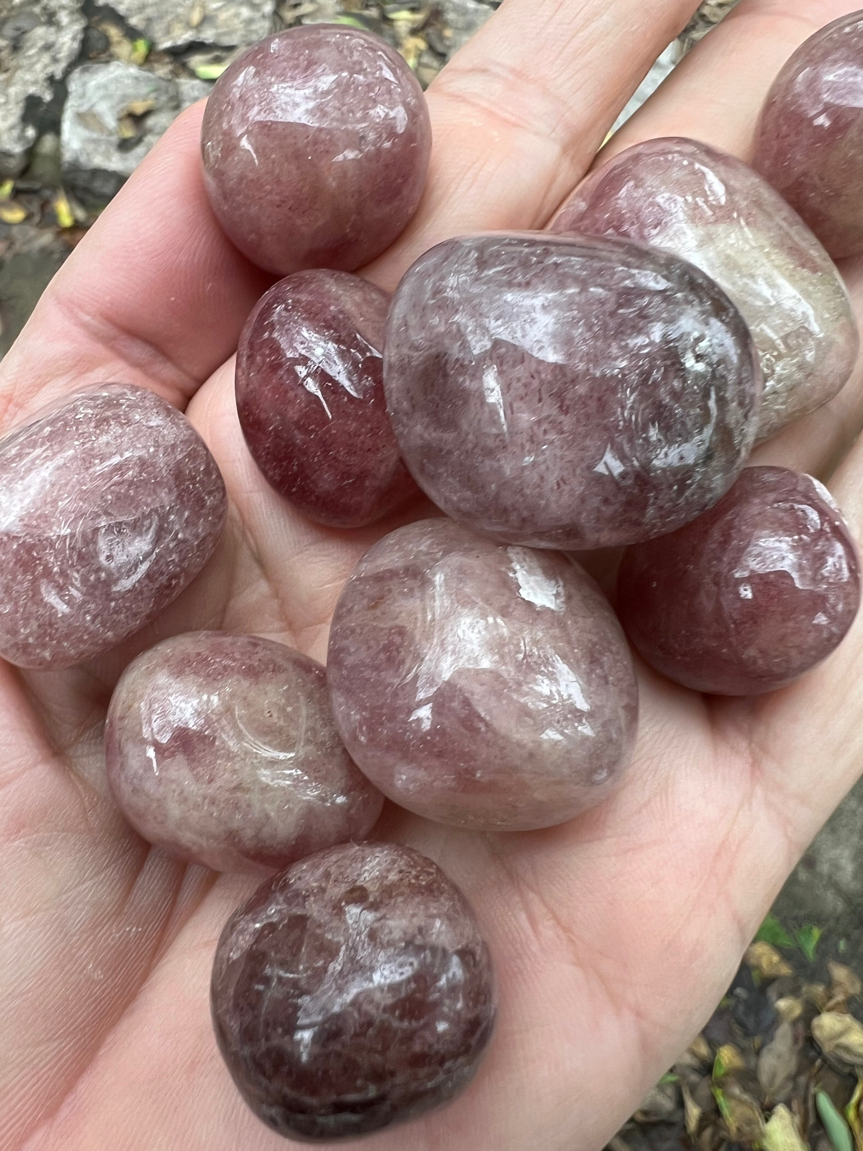 Pale Tumbled Amethyst