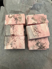 Cranberry Fig & Brown Sugar Soap Topped With Dried Cranberry Seeds