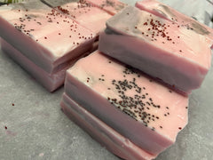 Cranberry Fig & Brown Sugar Soap Topped With Dried Cranberry Seeds